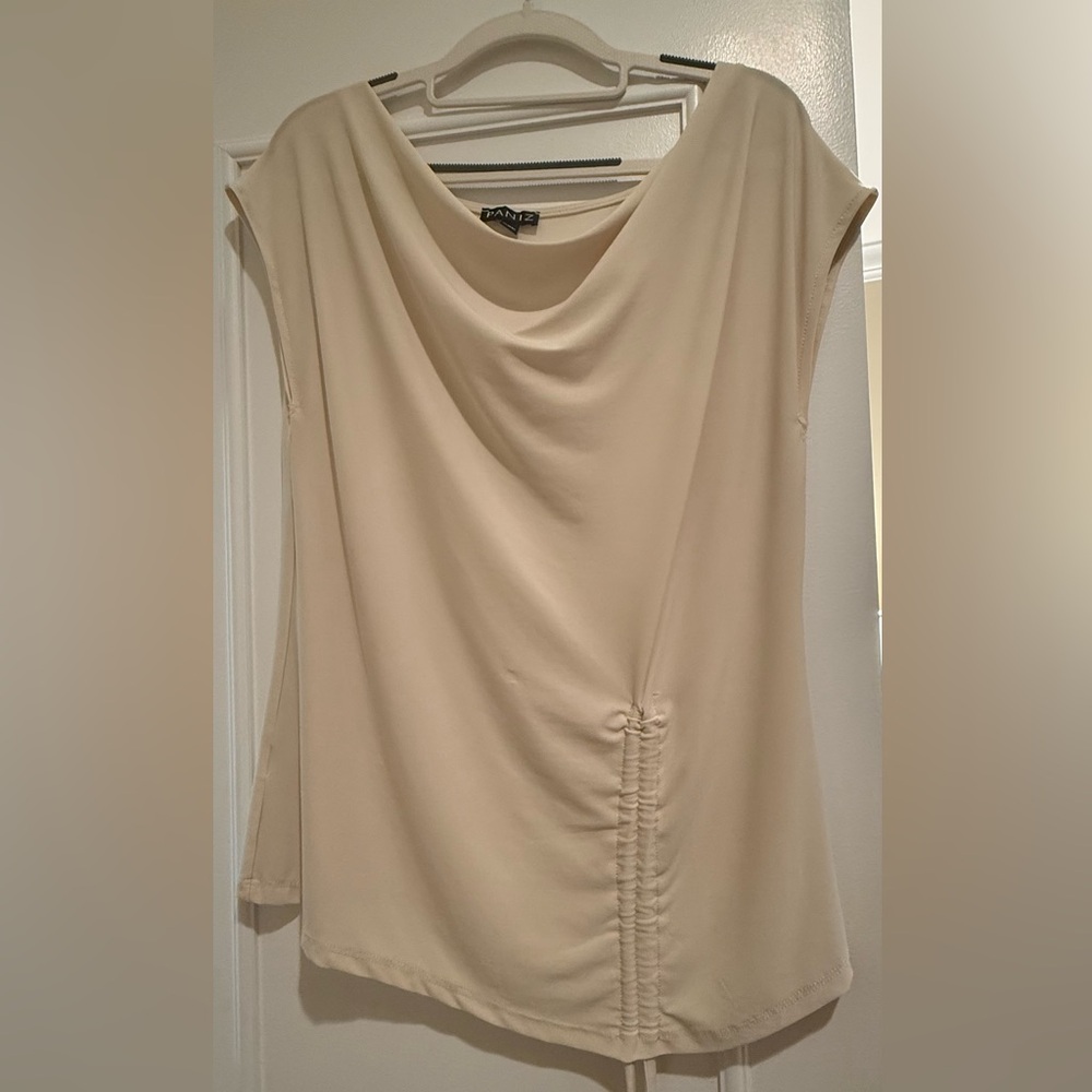 Paniz Beige Women's Jersey Top